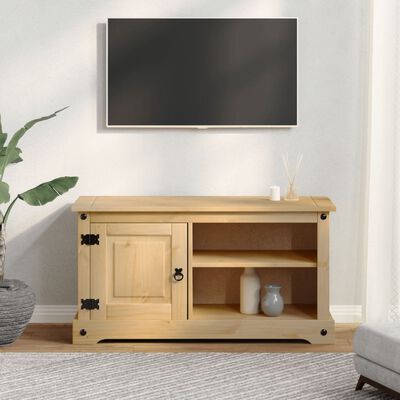 vidaXL TV Cabinet Corona 100x37x52 cm Solid Wood Pine