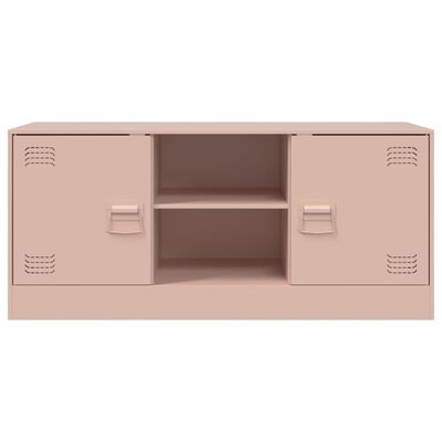 vidaXL TV Cabinet Pink 99x39x44 cm Steel