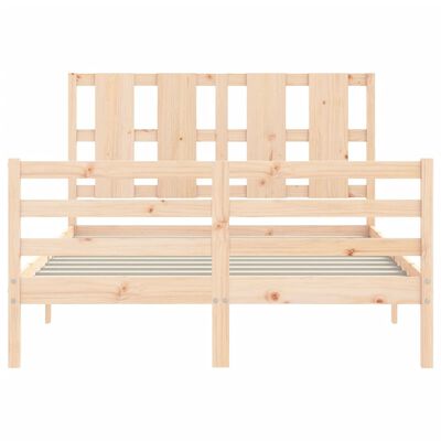 vidaXL Bed Frame without Mattress 120x200 cm Solid Wood