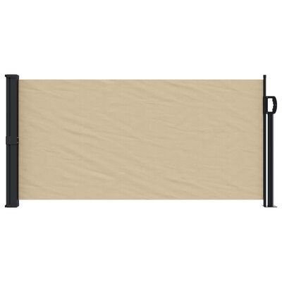 vidaXL Retractable Side Awning Beige 100x300 cm