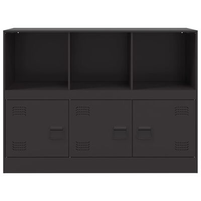 vidaXL Sideboard Black 99x39x73 cm Steel