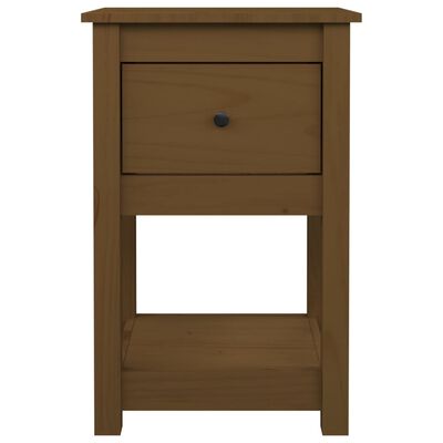 vidaXL Bedside Cabinet Honey Brown 40x35x61.5 cm Solid Wood Pine