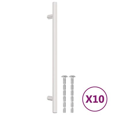 vidaXL Cabinet Handles 10 pcs Silver 192 mm Stainless Steel