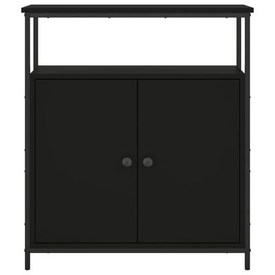 vidaXL Sideboard Black 70x30x80 cm Engineered Wood