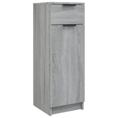 vidaXL Bathroom Cabinet Grey Sonoma 32x34x90 cm Engineered Wood