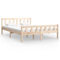 vidaXL Bed Frame Solid Wood 120x200 cm