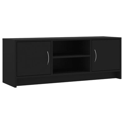 vidaXL TV Cabinet Black 102x30x37.5 cm Engineered Wood