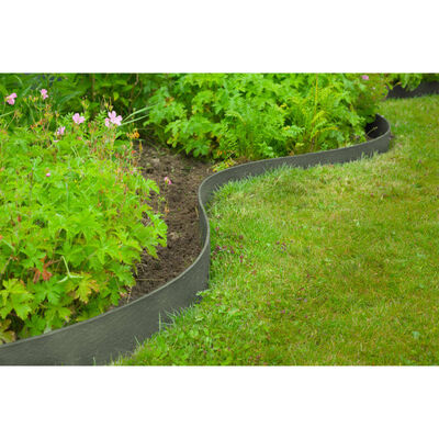 Nature Garden Border Edging Textured 0.12x12 m 5 mm Grey