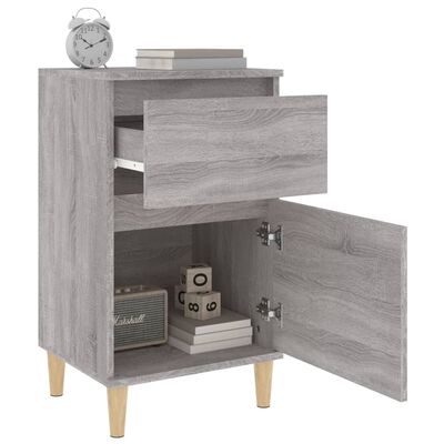 vidaXL Bedside Cabinets 2 pcs Grey Sonoma 40x35x70 cm