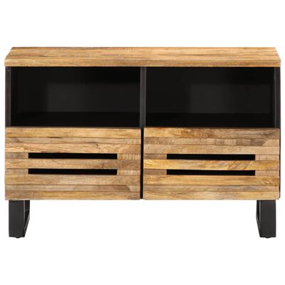 vidaXL TV Cabinet 70x34x46 cm Solid Wood Rough Mango