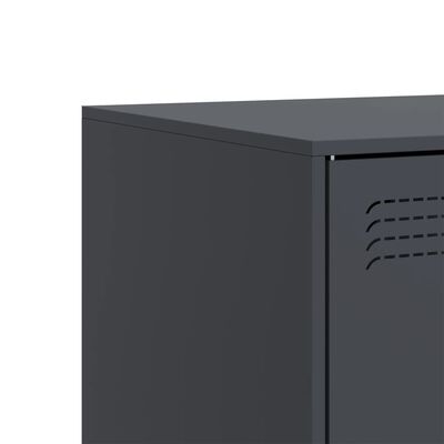 vidaXL TV Cabinet Anthracite 99x39x44 cm Steel