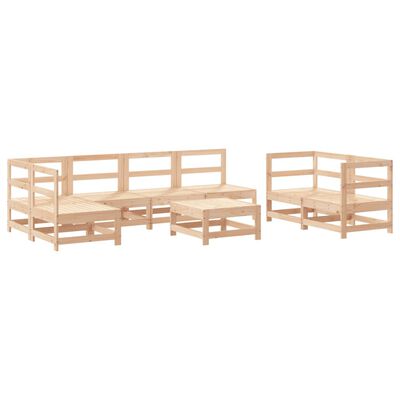 vidaXL 8 Piece Garden Lounge Set Solid Wood Pine