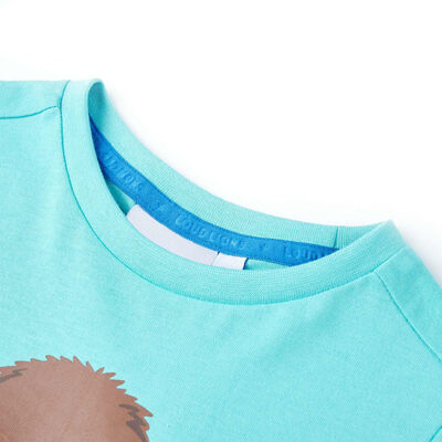 Kids' T-shirt with Short Sleeves Aqua 92