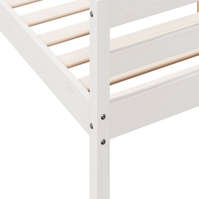 vidaXL Bed Frame without Mattress White 140x200 cm Solid Wood Pine