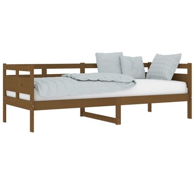 vidaXL Day Bed without Mattress Honey Brown Solid Wood Pine 80x200 cm