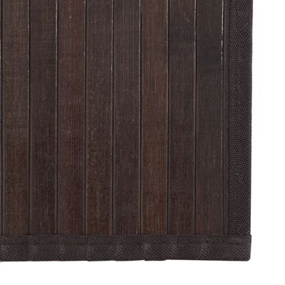 vidaXL Rug Rectangular Dark Brown60x1000 cm Bamboo