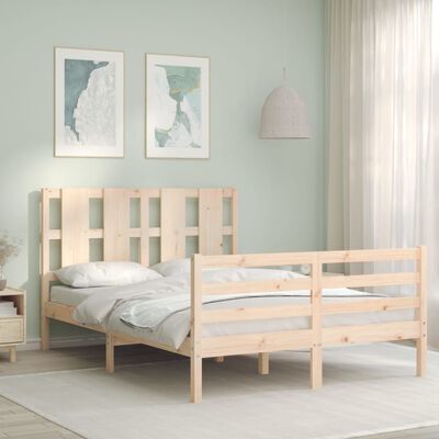 vidaXL Bed Frame without Mattress 120x200 cm Solid Wood