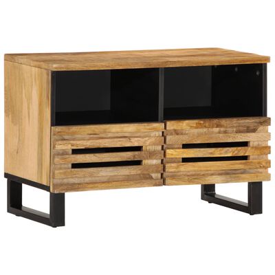 vidaXL TV Cabinet 70x34x46 cm Solid Wood Rough Mango