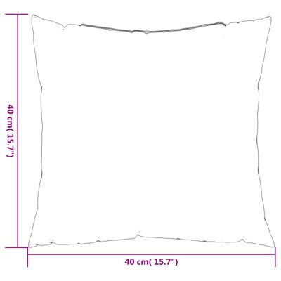 vidaXL Sofa Cushions 4 pcs Cream 40x40 cm Fabric