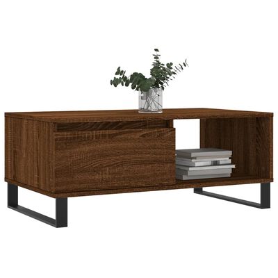 vidaXL Coffee Table Brown Oak 90x50x36.5 cm Engineered Wood