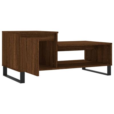 vidaXL Coffee Table Brown Oak 100x50x45 cm Engineered Wood