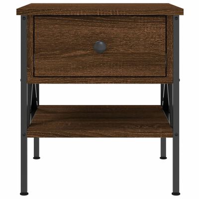 vidaXL Bedside Table Brown Oak 40x42x45 cm Engineered Wood