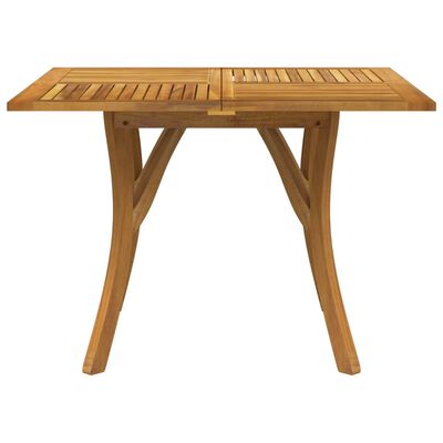 vidaXL Garden Table 110x110x75 cm Solid Wood Acacia