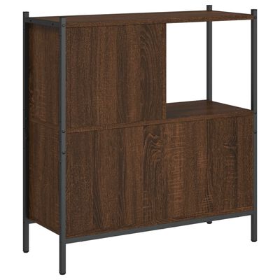 vidaXL Bookcase Brown Oak 72x28x77.5 cm Engineered Wood