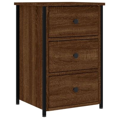 vidaXL Bedside Cabinets 2 pcs Brown Oak 40x36x60 cm Engineered Wood