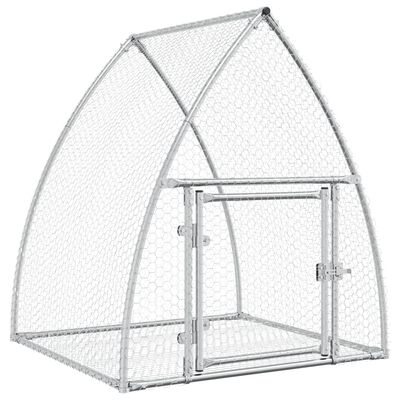 vidaXL Rabbit Cage Silver 100x105x120 cm Galvanised Steel