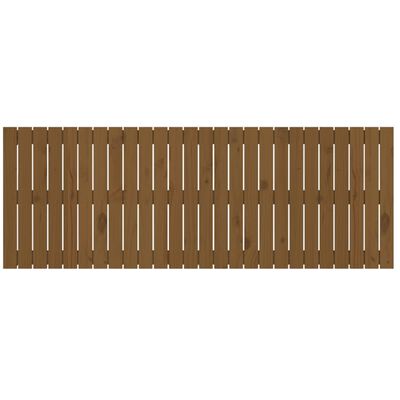 vidaXL Wall Headboard Honey Brown 166x3x60 cm Solid Wood Pine