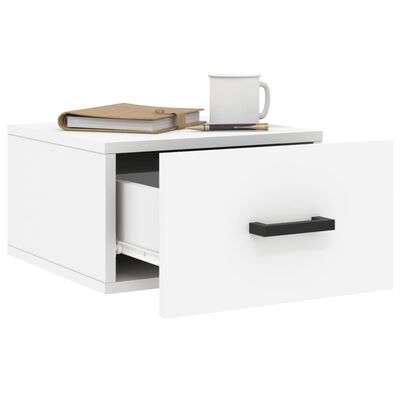 vidaXL Wall-mounted Bedside Cabinet White 35x35x20 cm