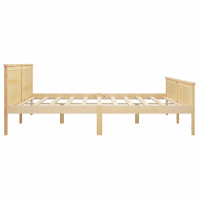 vidaXL Bed Frame without Mattress Solid Wood Pine 200x200 cm