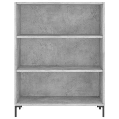 vidaXL Highboard Concrete Grey 69.5x34x180 cm Engineered Wood