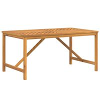 vidaXL Garden Dining Table 150x90x74 cm Solid Wood Acacia