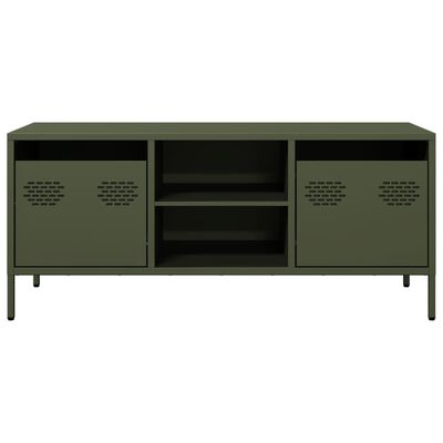 vidaXL TV Cabinet Olive Green 101.5x39x43.5 cm Cold-rolled Steel