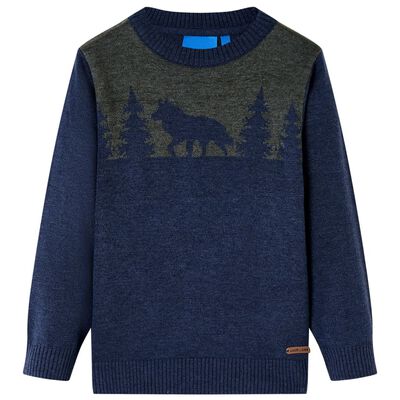 Kids' Sweater Knitted Navy 116