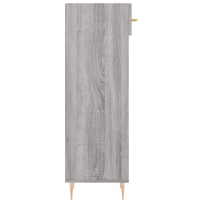 vidaXL Shoe Cabinet Grey Sonoma 30x35x105 cm Engineered Wood