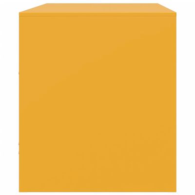 vidaXL TV Cabinets 2 pcs Mustard Yellow 67x39x44 cm Steel