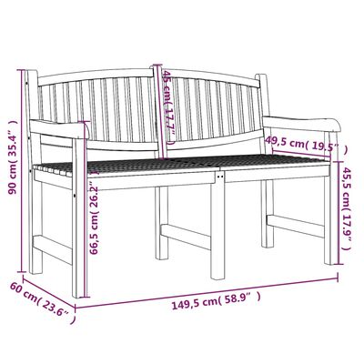 vidaXL 4 Piece Garden Dining Set Solid Wood Teak