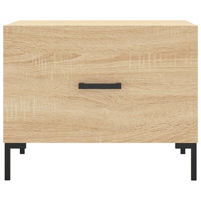 vidaXL Coffee Table Sonoma Oak 50x50x40 cm Engineered Wood