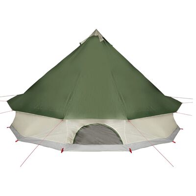 vidaXL Family Tent Tipi 12-Person Green Waterproof
