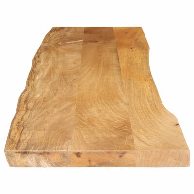 vidaXL Table Top 180x40x3.8 cm Live Edge Solid Wood Mango