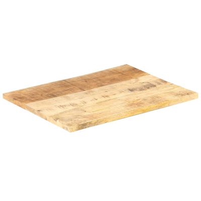 vidaXL Table Top Solid Mango Wood 25-27 mm 80x60 cm