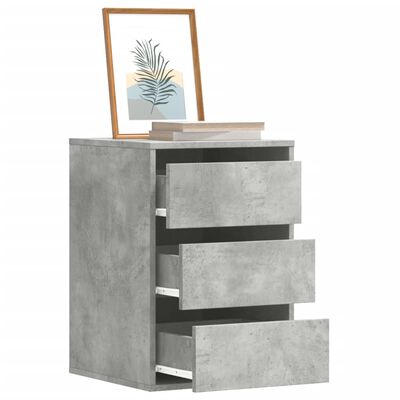 vidaXL Corner Chest of Drawers Concrete Grey 40x41x58 cm Engineered Wood