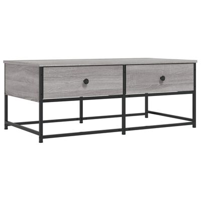 vidaXL Coffee Table Grey Sonoma 100x51x40 cm Engineered Wood