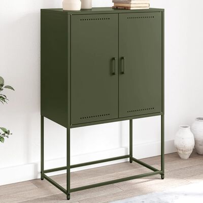 vidaXL TV Cabinet Olive Green 68x39x60.5 cm Steel