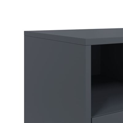 vidaXL TV Cabinet Anthracite 68x39x60.5 cm Steel