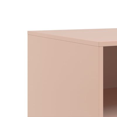 vidaXL TV Cabinet Pink 67x39x44 cm Steel