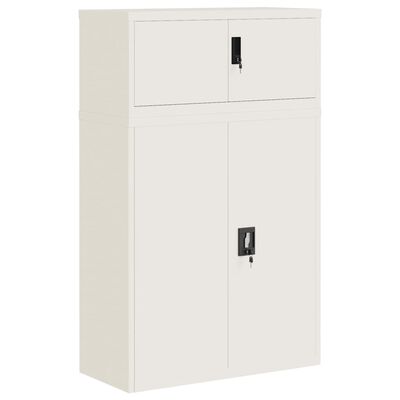 vidaXL File Cabinet White 90x40x145 cm Steel